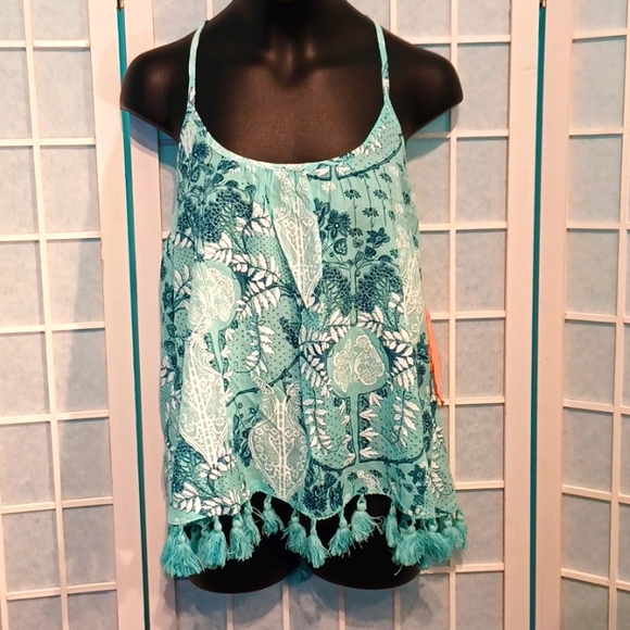 NEW! Ripcurl tank with fringe (5356) - Picture 1 of 6